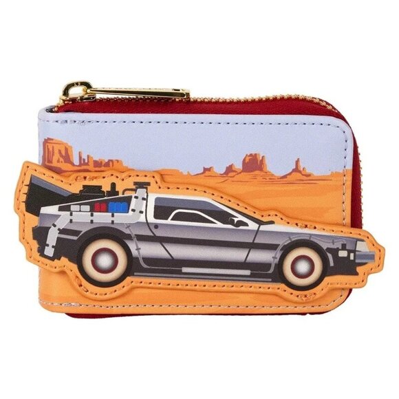 Loungefly Handbags - Loungefly Back To The Future Wallet DeLorean Zip Around Accordion Wallet New